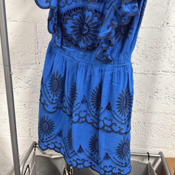 SEA New York - Blue &  Black Embroidered Dress - BRAND NEW - Size 8 - Picture 6 of 6